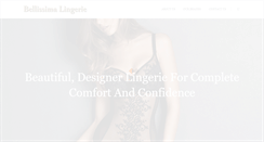 Desktop Screenshot of bellissimalingerie.com